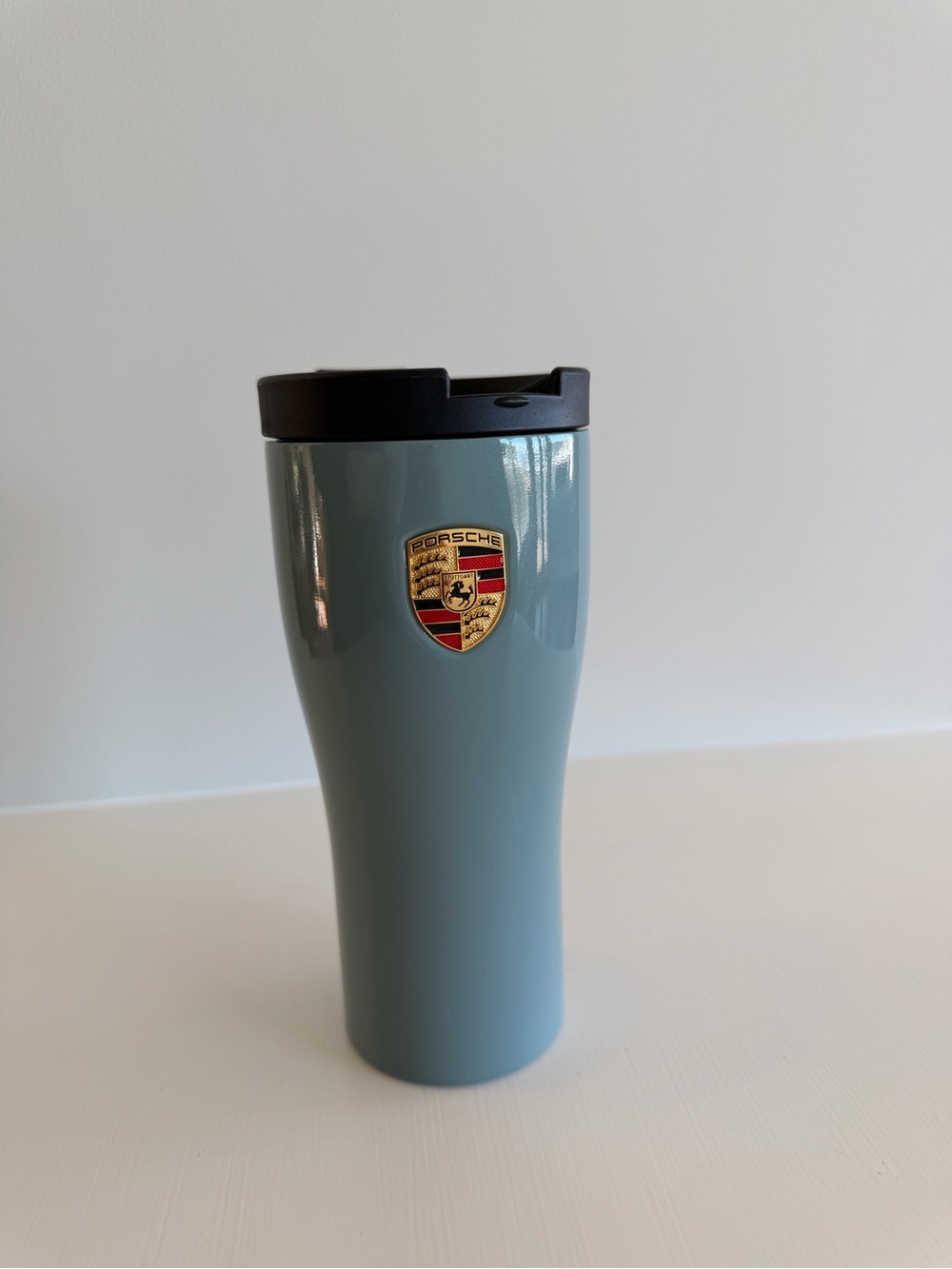 Porsche Thermo Travel Tumbler 460 ml / 15.6 oz Blue Steel NEW
